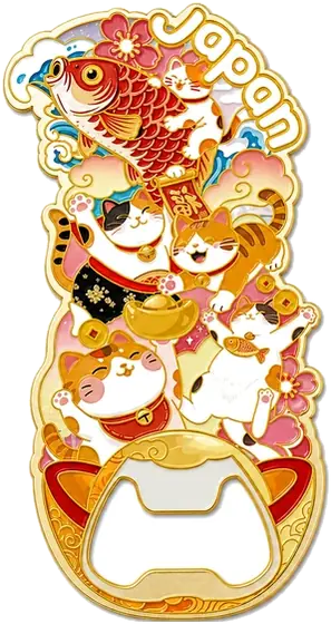 鯉のぼり×招き猫 栓抜き