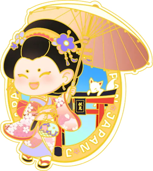 舞妓と番傘の京都