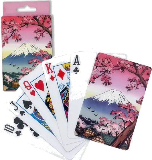 桜と富士山の風景